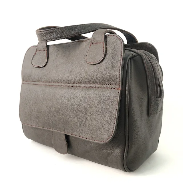 Umber Executive Leather Tote Handbag by Anthony Oppong & Co.