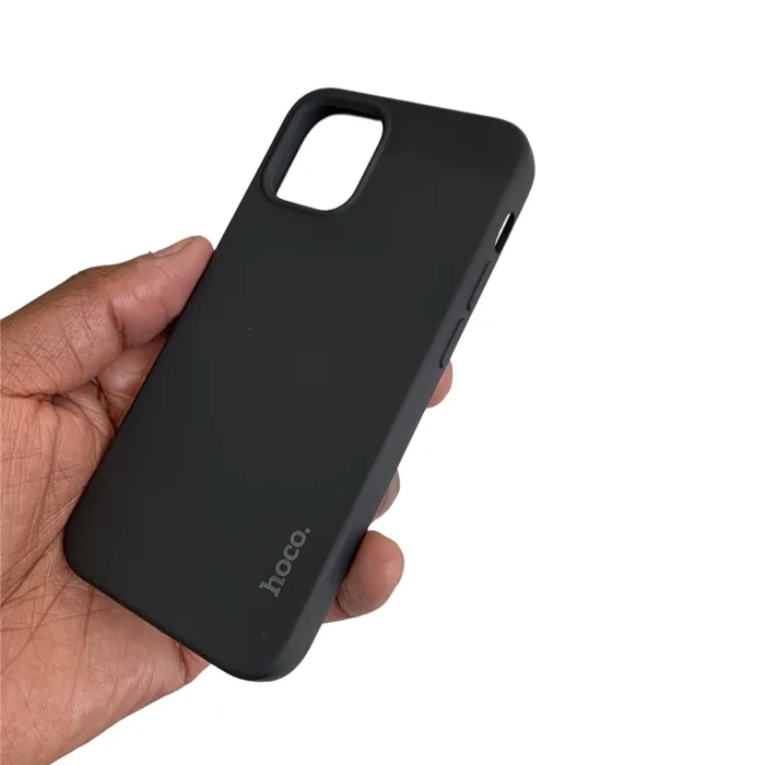 Hoco iPhone 12 Mini Liquid Silicone Black smartphone case