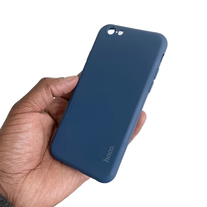 Hoco iPhone 6s Liquid Silicone Dark Blue smartphone case - Image 3