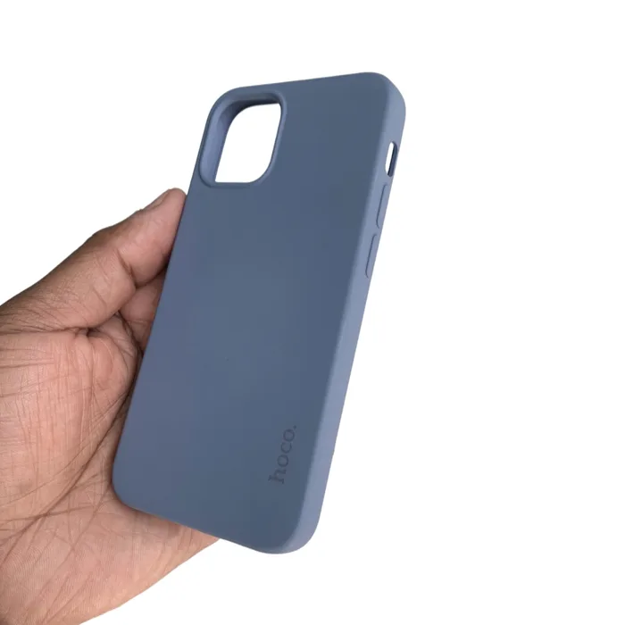 Hoco iPhone 12 Mini Liquid Silicone Light Blue smartphone case