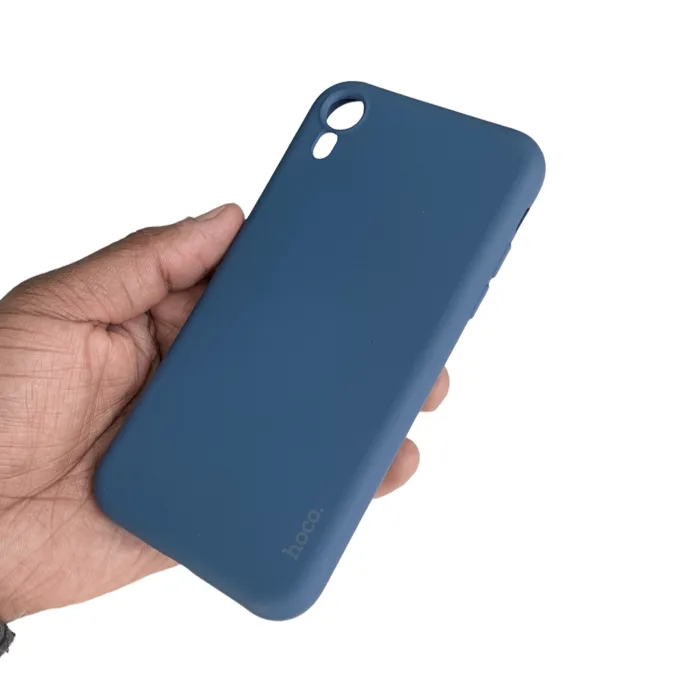 Hoco iPhone XR Liquid Silicone Dark Blue smartphone case