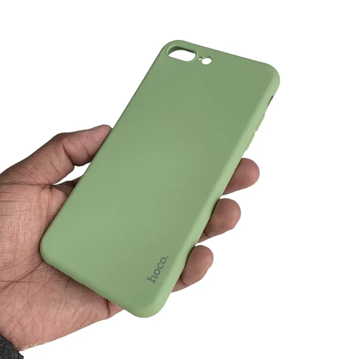 Hoco iPhone 8 Plus Liquid Silicone Celadon Green smartphone case