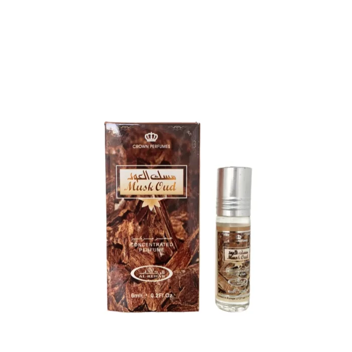 Al-Rehab Musk Oud oil perfume 6ml - Crown Perfumes