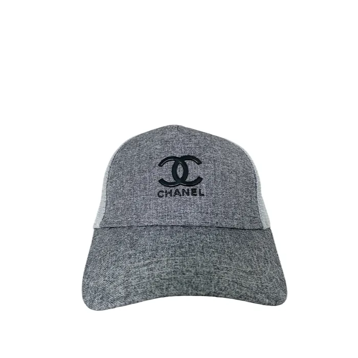 Chanel CC01 Logo Grey trucker cap