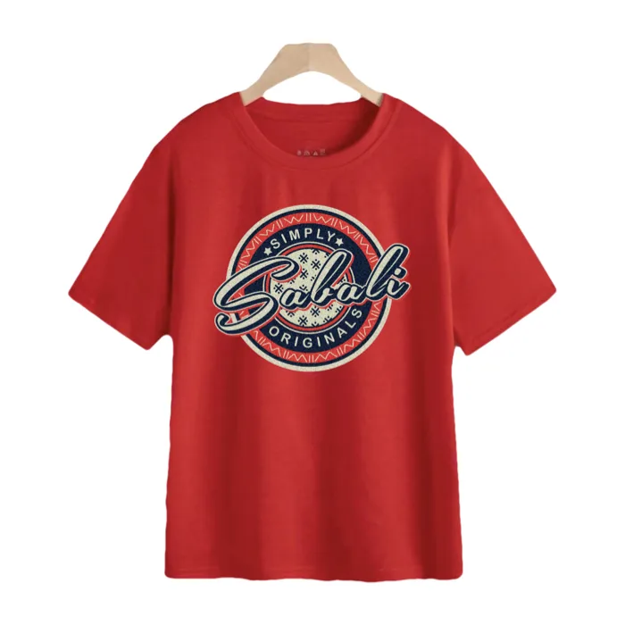 Sabali X Simply Originals Red crewneck t-shirt