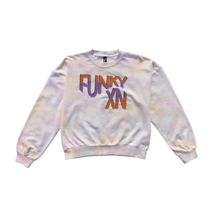 Eksept La-Nicolette Pink Tie Dye Sweater - Crewneck