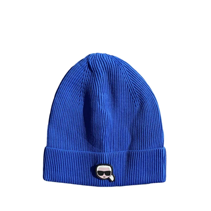 KL23 iKonik Cartoon Logo Blue Beanie