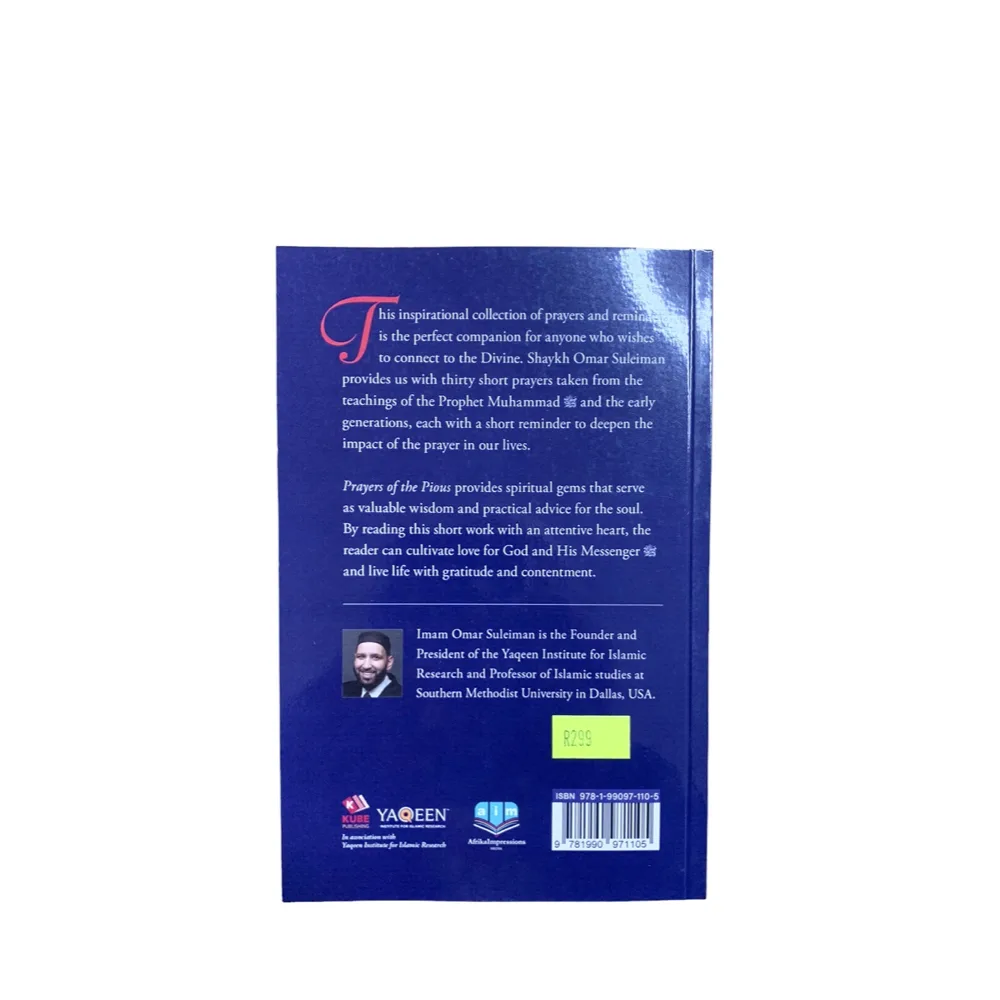 Prayers Of The Pious by Omar Suleiman - Islamic books - al huda bookshop