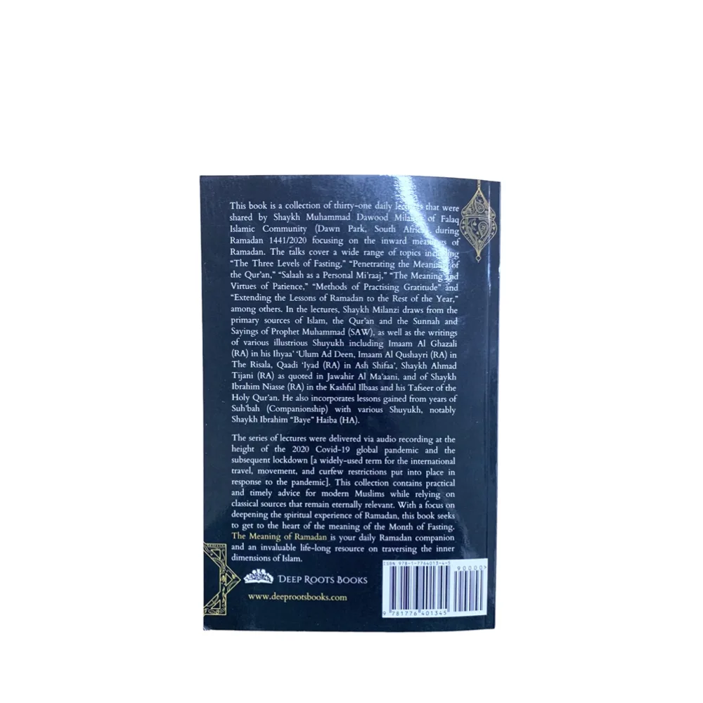 The Meaning Of Ramadan by Shaykh Muhammad Dawood Milanzi - Books - Islamic Book shop - Al Huda
