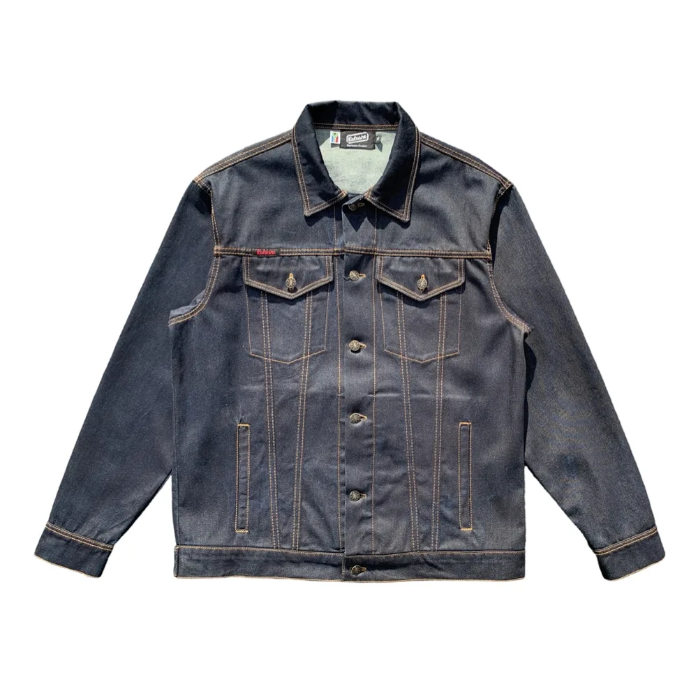 Indigo Nomad Men's Trucker Denim Jacket by Kalushi