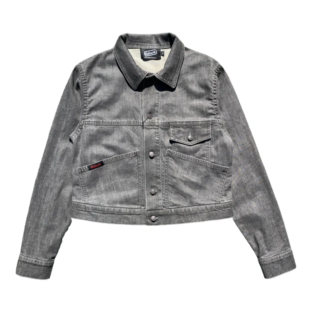 Slate Utility Cropped Women's Denim Jacket by Kalushi