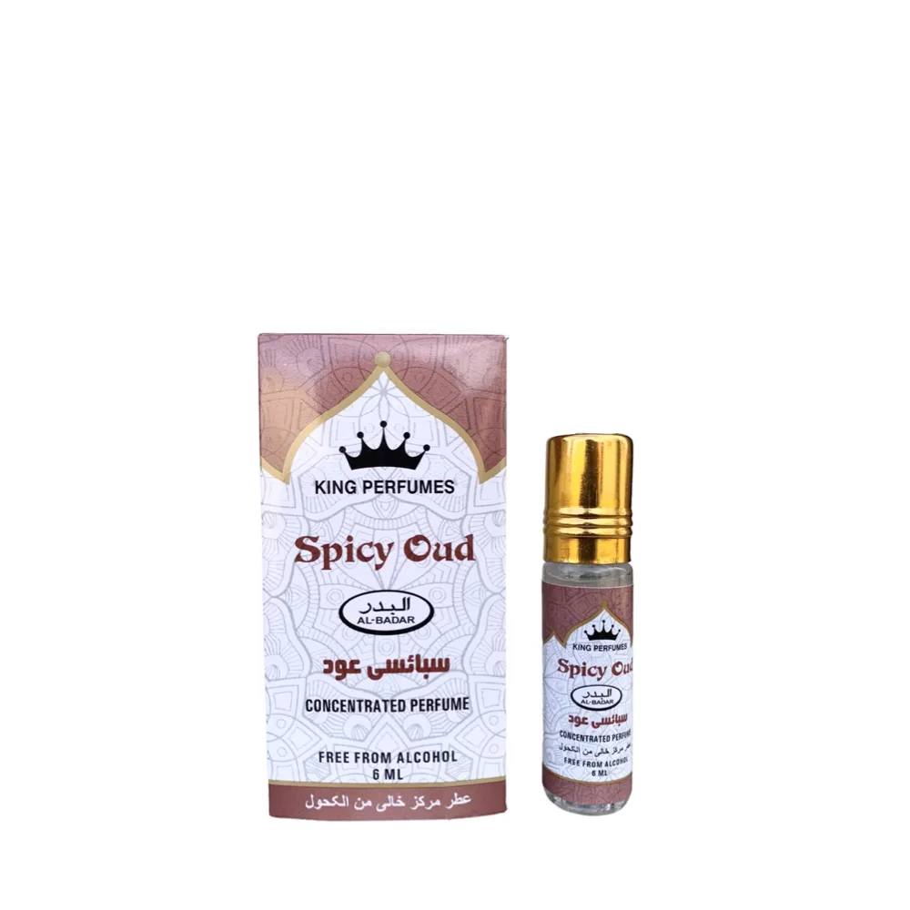 Al-Badar King Perfumes Spicy Oud Oil Parfum 6ml - Arabic Dubai perfumes
