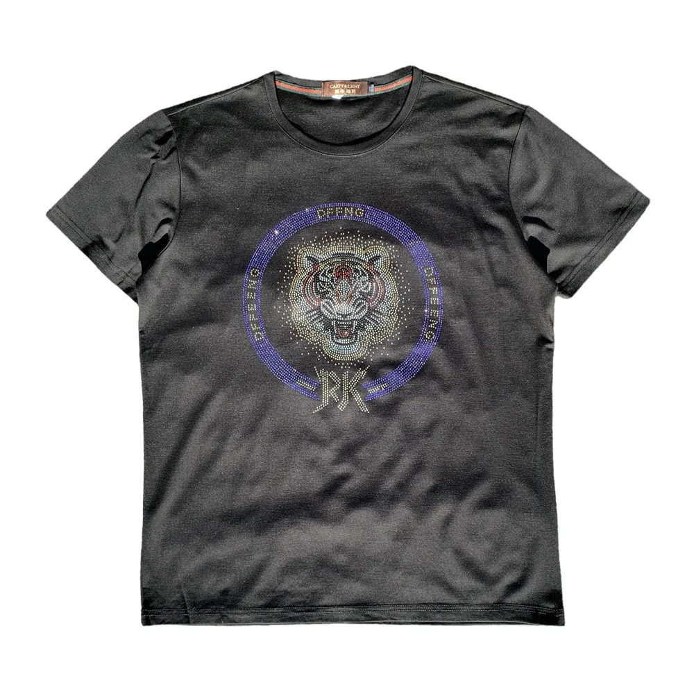 Carty & Liont Tiger Black Crewneck T-Shirt - GUCCI