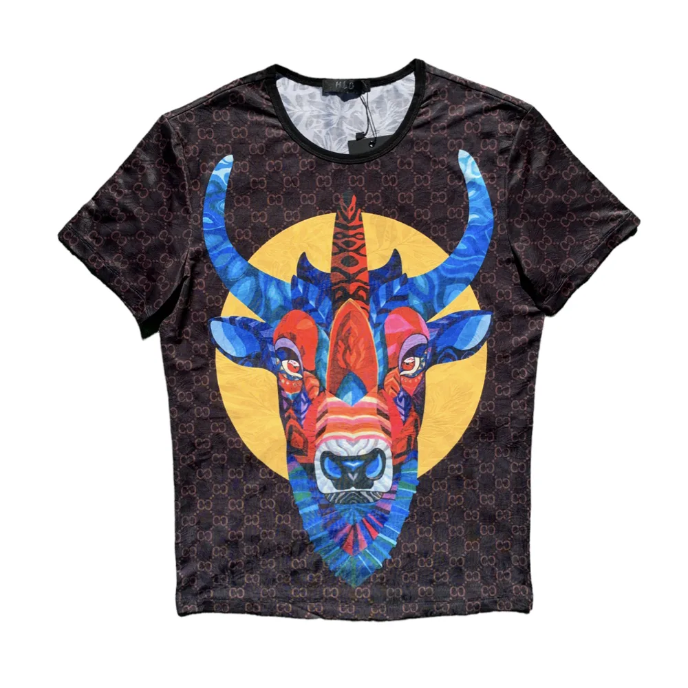 HLB The deer black crewneck t-shirt
