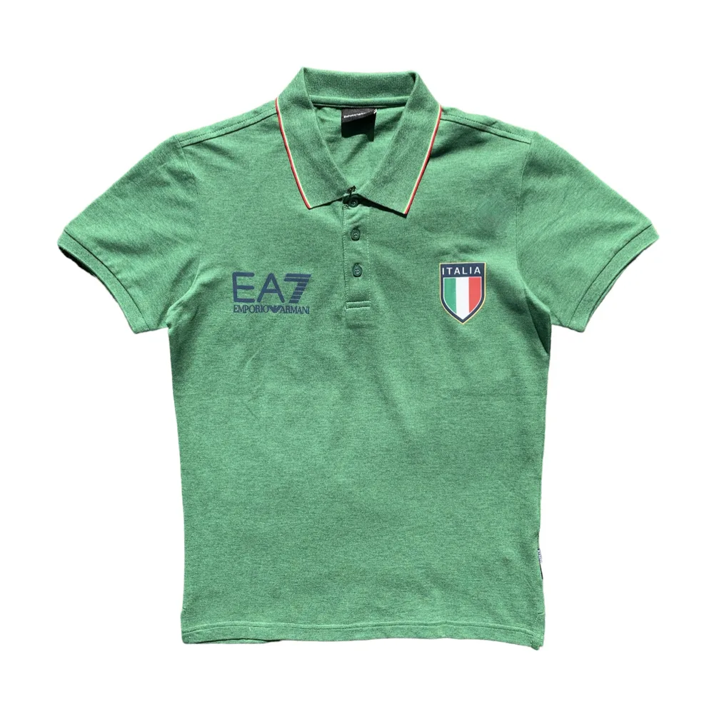 EMPORIO ARMANI EA1587 Italia Classic green Polo Golf Shirt