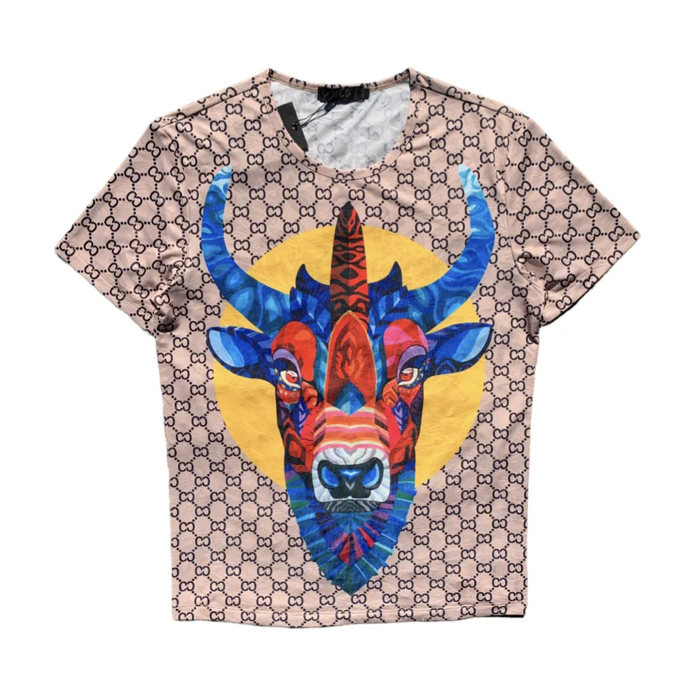 HLB The deer brown crewneck t-shirt