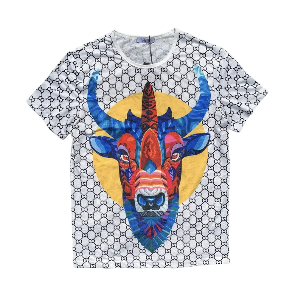 HLB The Stag White Crewneck T-Shirt