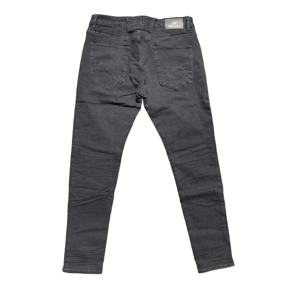 Charcoal Prestige Slim-Fit Denim Jeans - Angelo Galasso