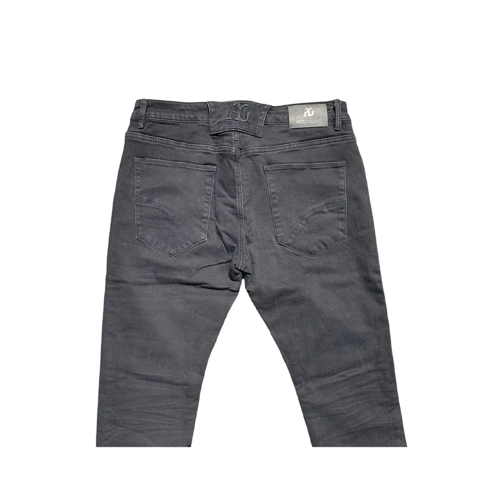 Charcoal Prestige Slim-Fit Denim Jeans - Angelo Galasso
