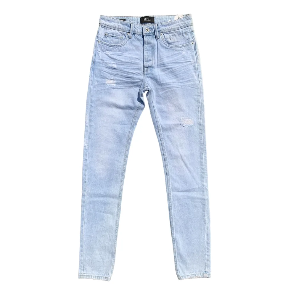 REFILL Relucas Slim Ice Bleached Denim Jeans