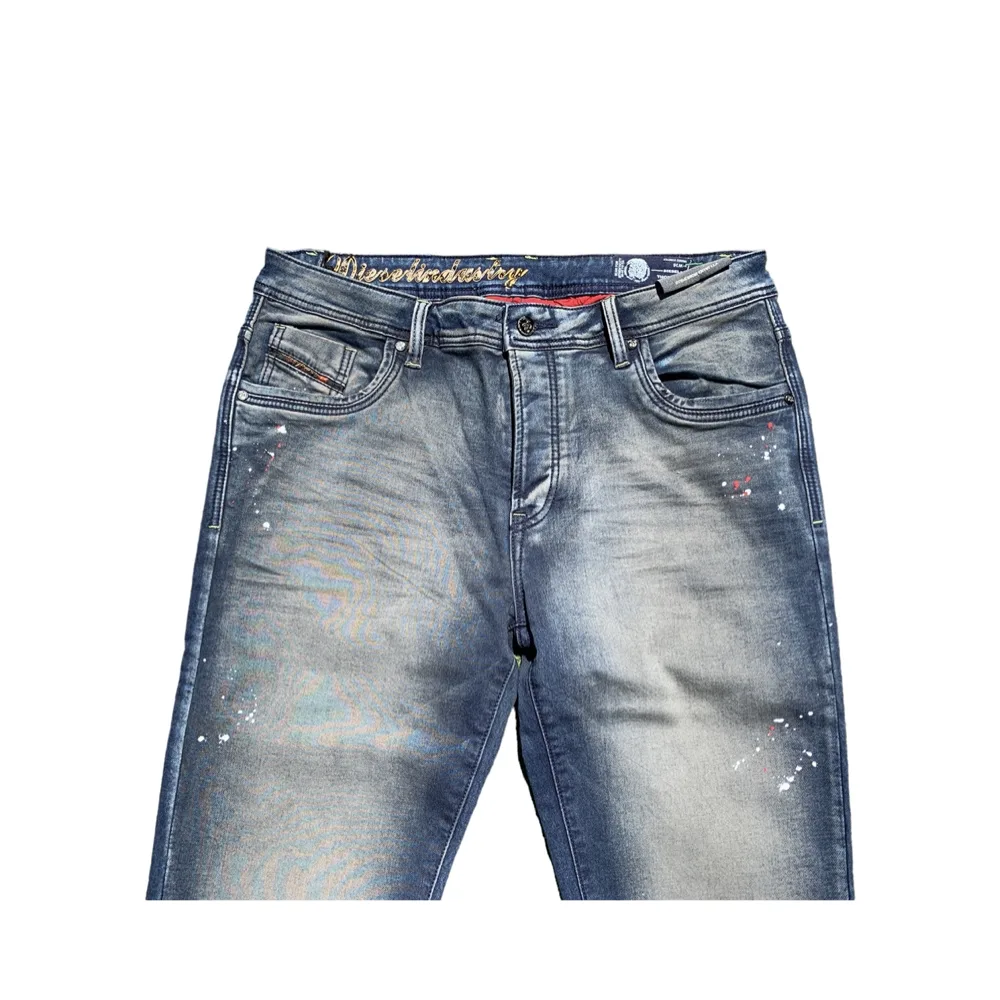Urban Artist Blue Stretch Denim Jeans by Diesel