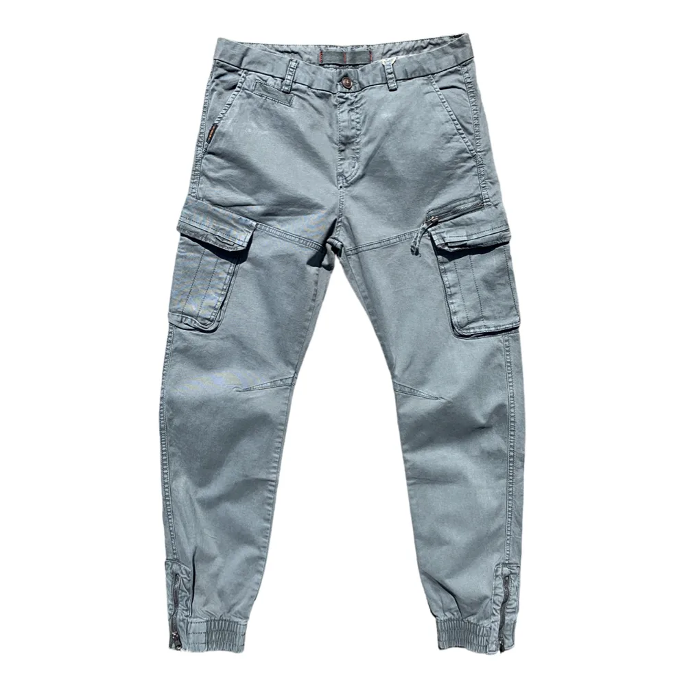 PeiPi 9392 Grey Cargo Jogger Pants