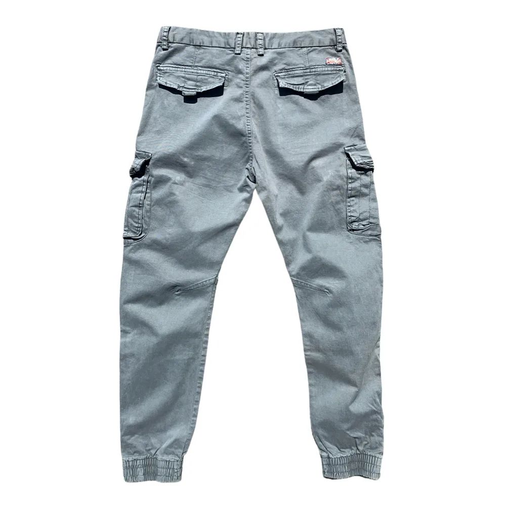 PeiPi 9392 Grey Cargo Jogger Pants