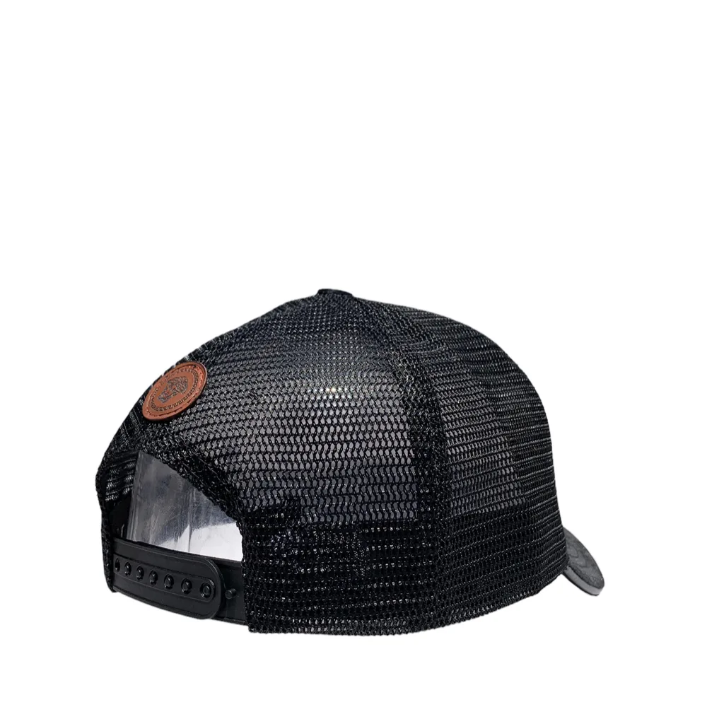 Versace V22.1 Snake Medusa black trucker cap
