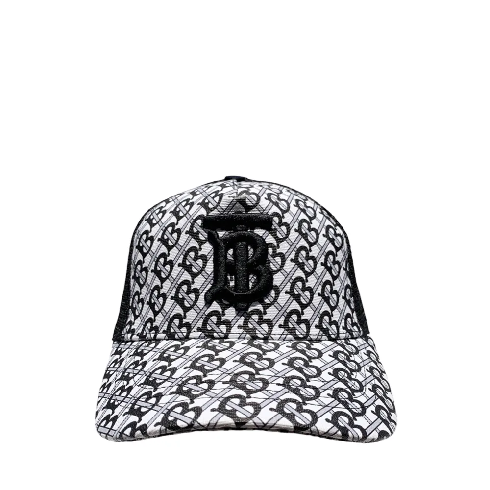 Burberry TB01 Pattern Black & White Trucker Cap