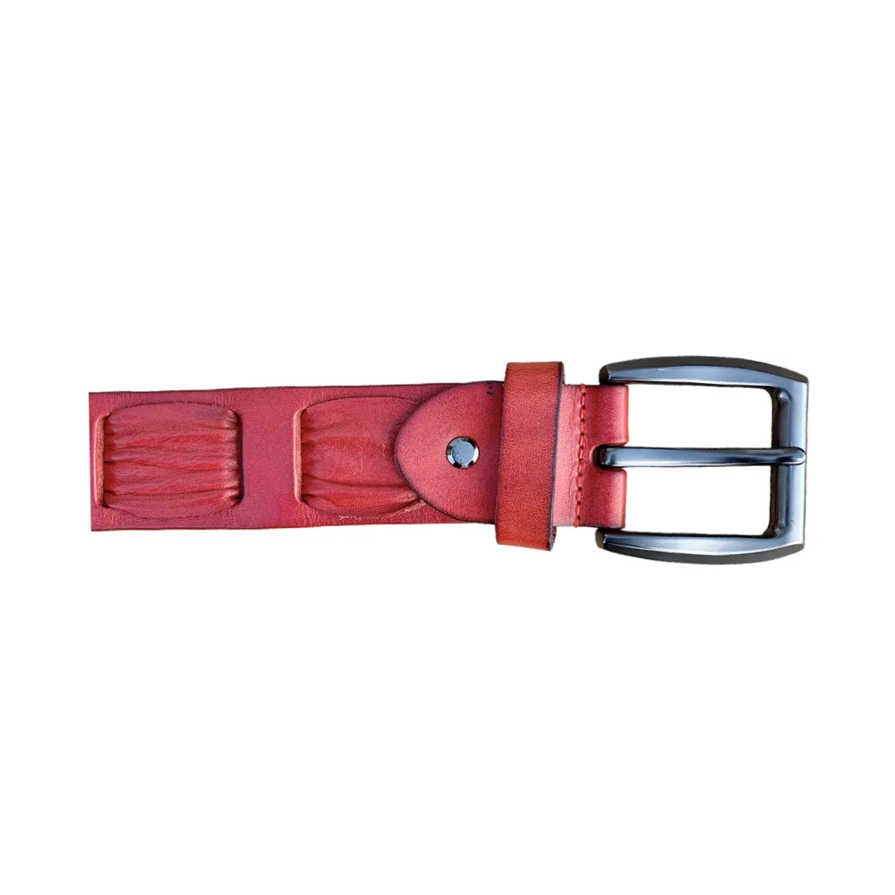 Ruby Quilted Strap Leather Belt - Roberto Raniera
