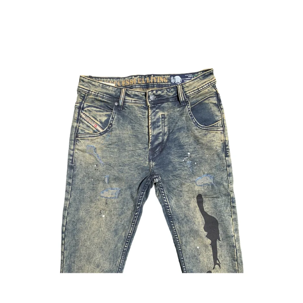 Inkstone Acid Ducati Slim Stretch Denim Jeans - Diesel