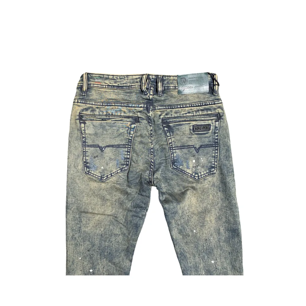 Inkstone Acid Ducati Slim Stretch Denim Jeans - Diesel