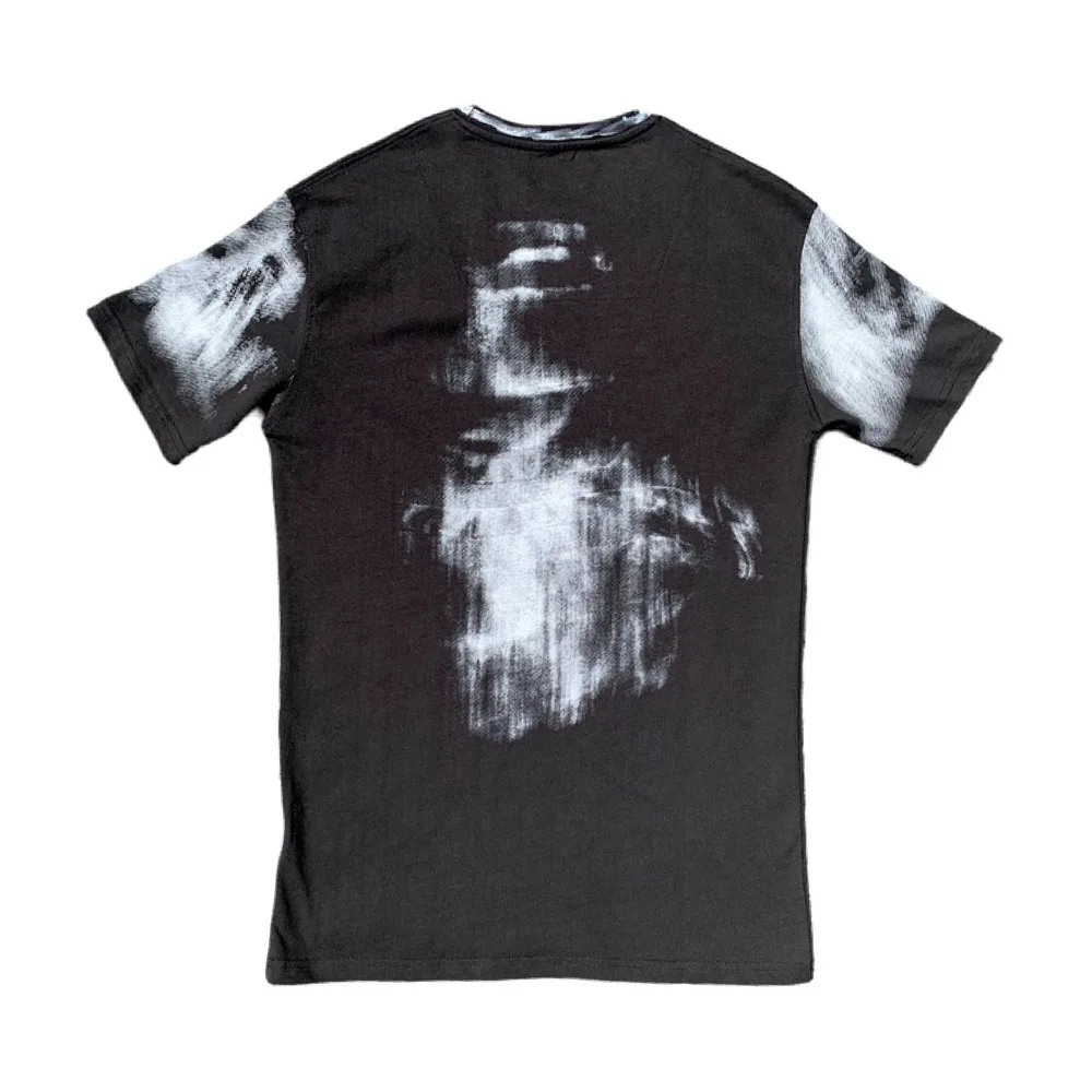 Balmain X-Ray Raw Black Crewneck T-Shirt