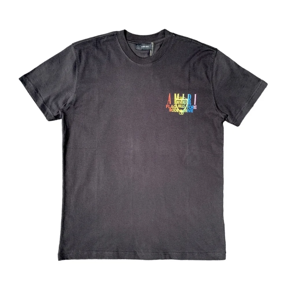 Amiri Beverly Hills Black Crewneck T-Shirt