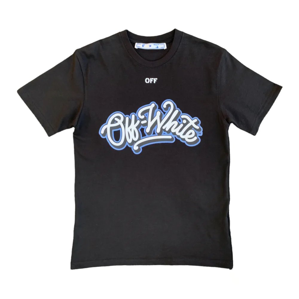 Off-White Bulls Abloh Black Crewneck T-shirt