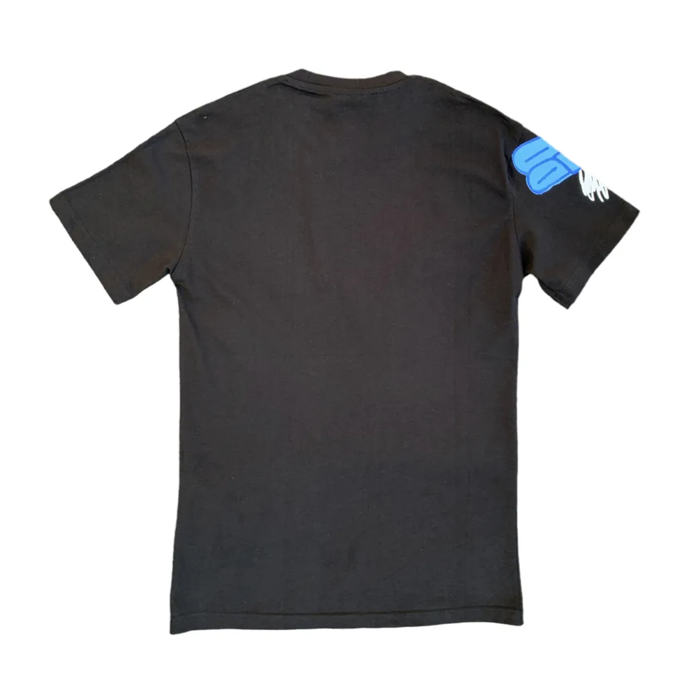 Dsquared2 Graffiti Slogan Art Black Crew Neck T-Shirt