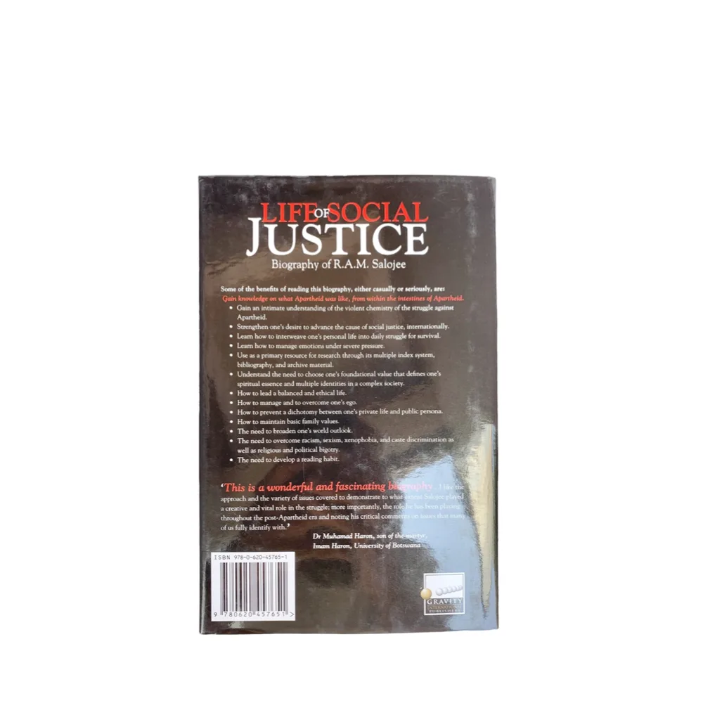 Life Of Social Justice: Biography of R.A.M. Salojee by Haroon Aziz