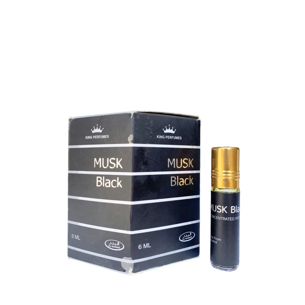 6-Pack Al-Badar King Perfumes Musk Black Concentrated Oil Parfum 6ml