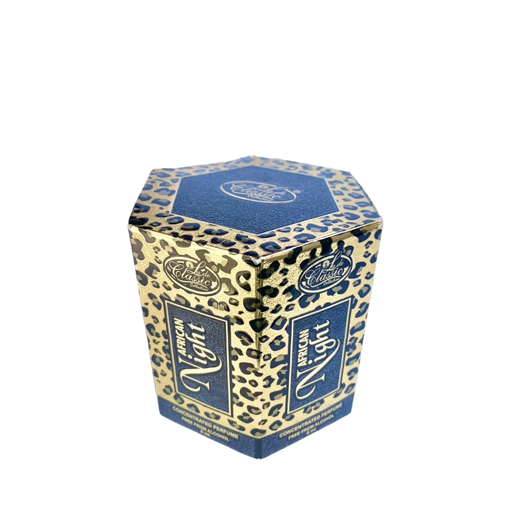6-Pack Lade Classic African Night Concentrated Attar Oil Parfum 6ml