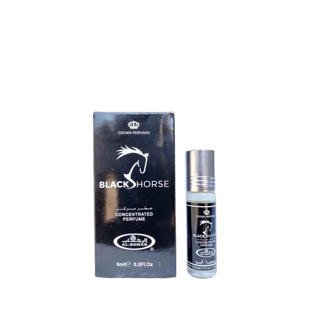 Al-Rehab Black Horse Concentrated Attar Oil Parfum 6ml - Crown Perfumes