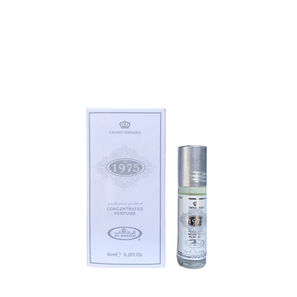 6-Pack Al-Rehab Crown Perfumes 1975 Concentrated Attar Oil Parfum 6ml