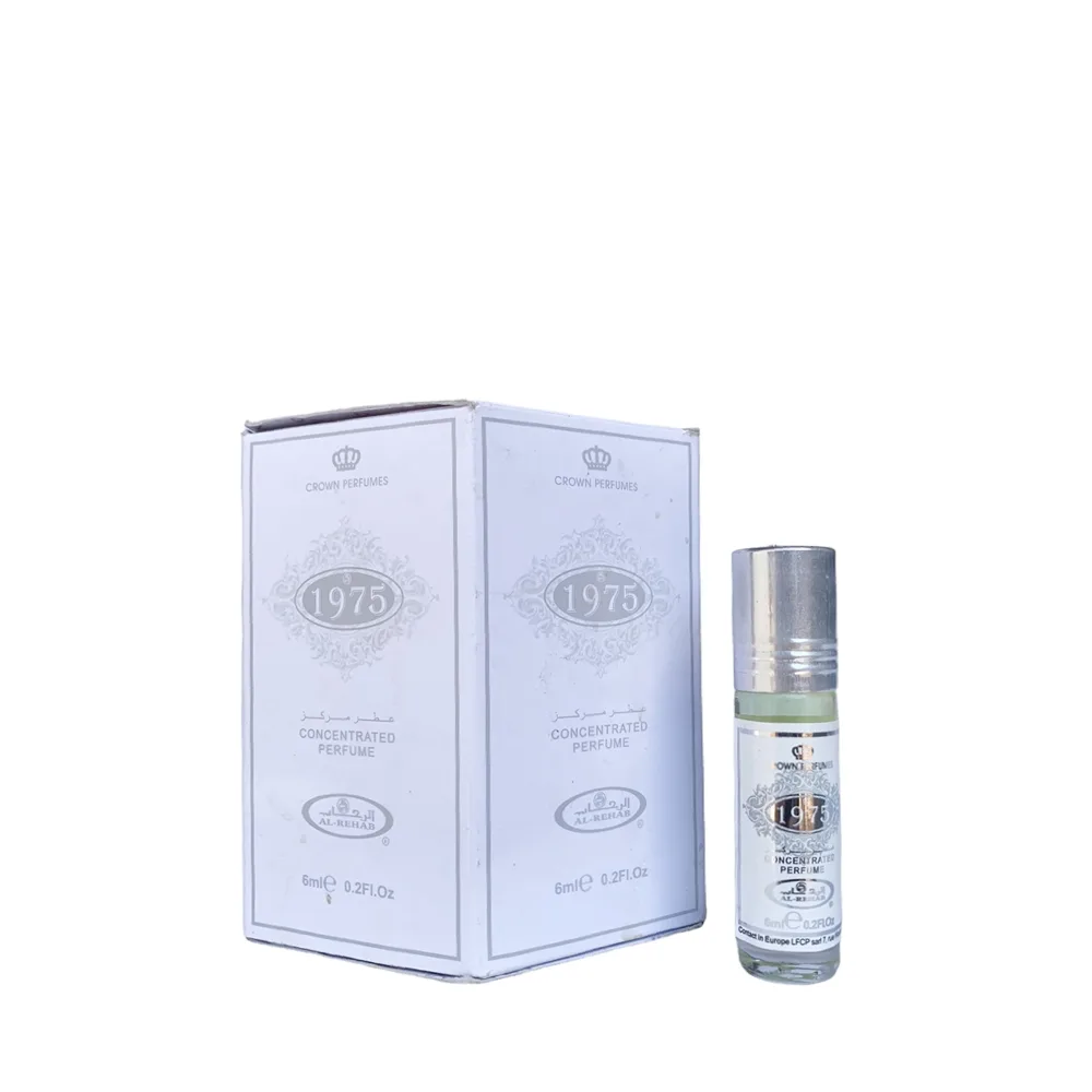 6-Pack Al-Rehab Crown Perfumes 1975 Concentrated Attar Oil Parfum 6ml