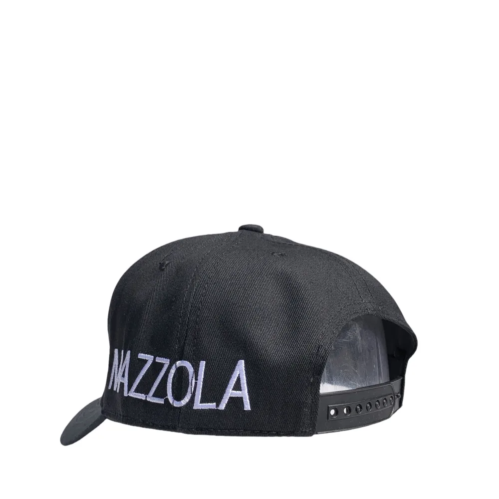 Sergio Mazzola Statement Typography Black Baseball Cap
