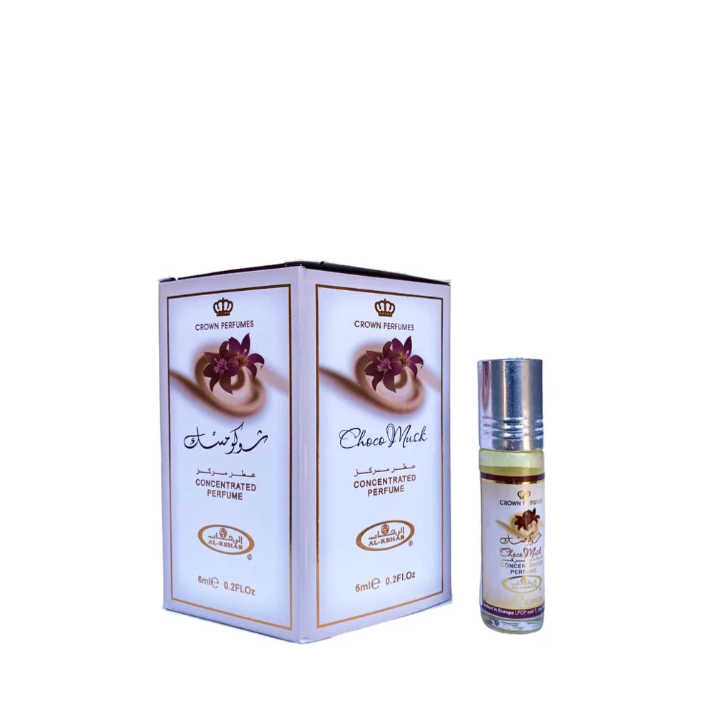 6 Pack Al-Rehab Choco Must Concentrated Attar Oil Perfume 6ml