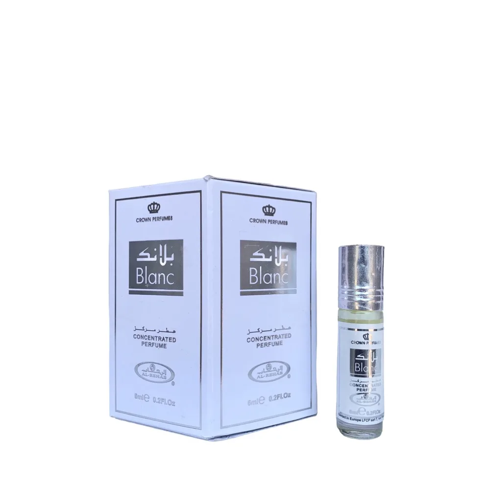 6-Pack Al-Rehab Crown Perfumes Blanc Oil Parfum 6ml