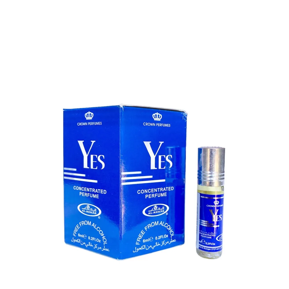 6-Pack Al-Rehab Crown Perfumes Yes Concentrated Attar Oil Parfum 6ml