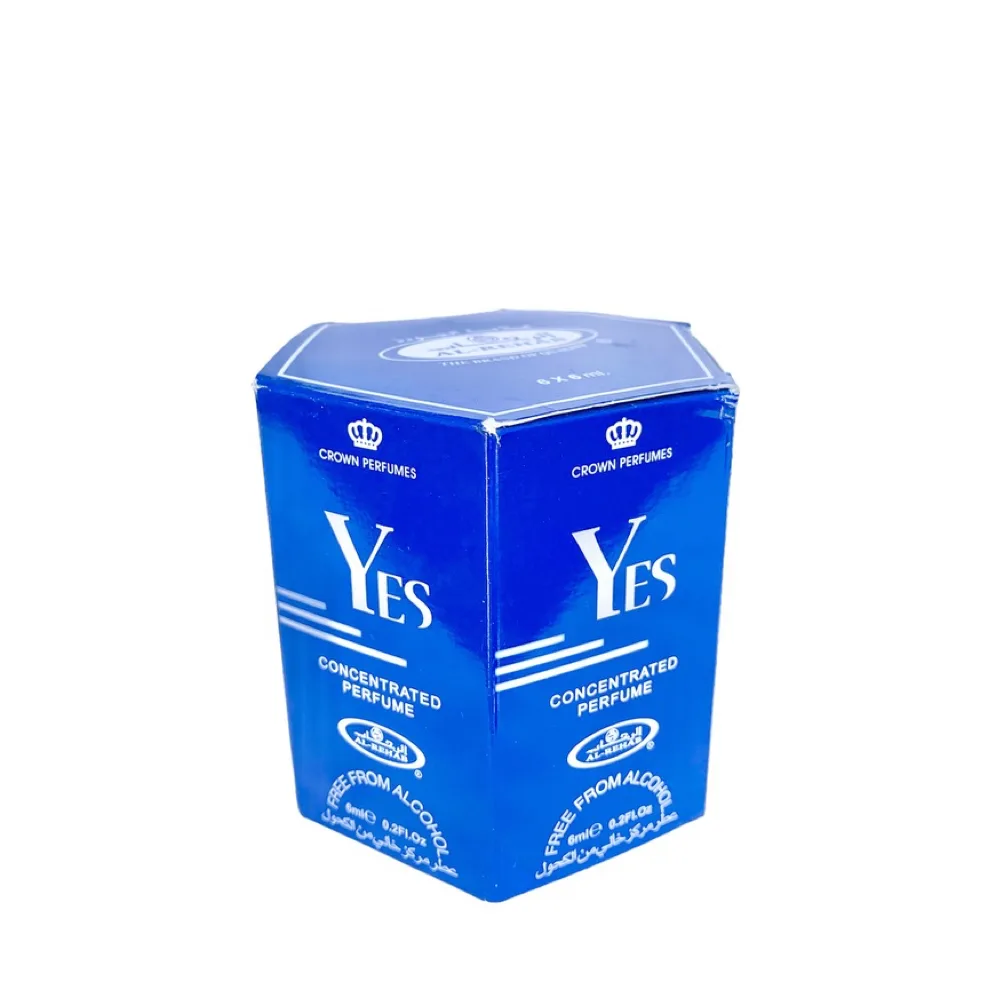 6-Pack Al-Rehab Crown Perfumes Yes Concentrated Attar Oil Parfum 6ml