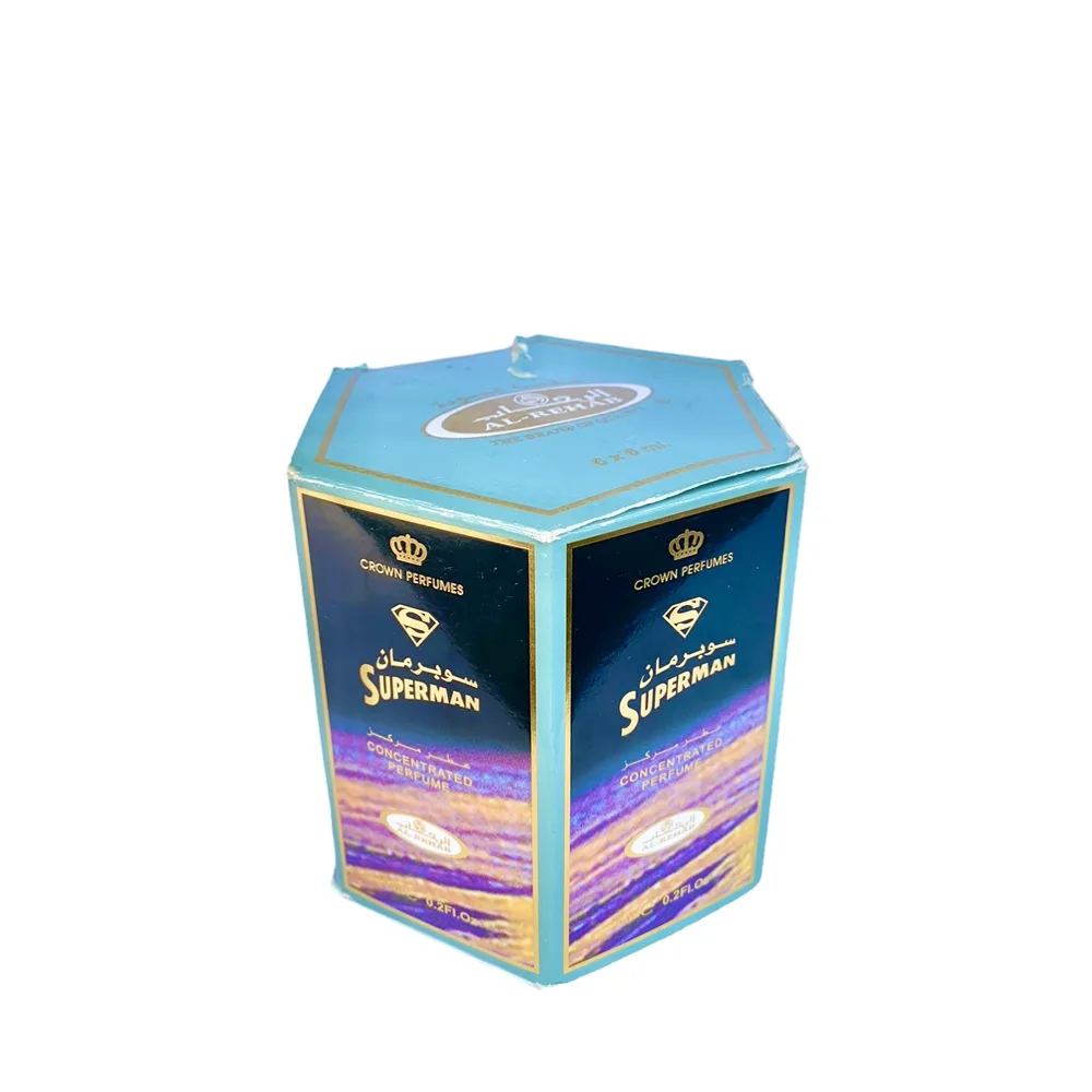6-Pack Al-Rehab Crown perfumes Superman Oil Parfum 6ml