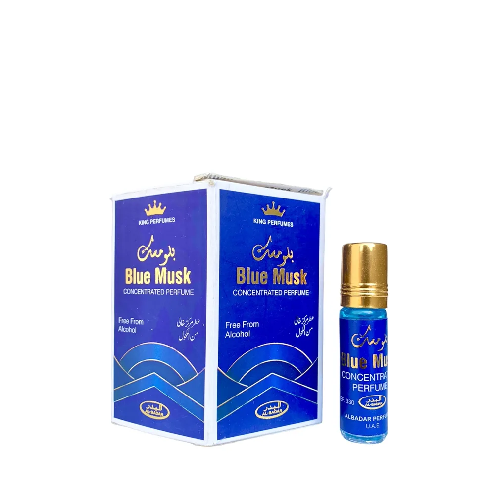 6-Pack Al-Badar King Perfumes Blue Musk Concentrated Oil Parfum 6ml