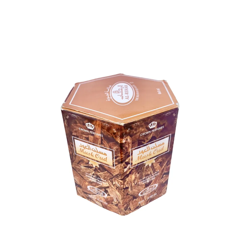 6-Pack Al-Rehab Crown Perfumes Musk Oud Oil Parfum 6ml